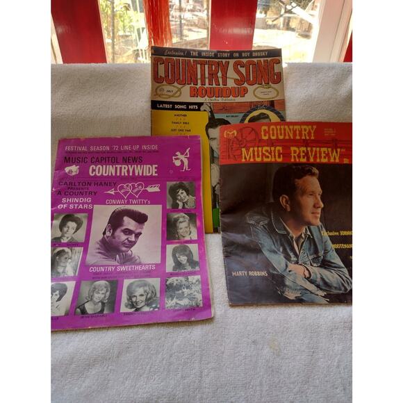 Country Music Mags 60's-70's Country Song Roundup, Music Review, Countrywide, 3 - Picture 1 of 16